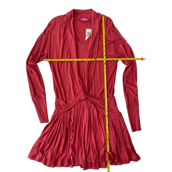 BCBGirl Raspberry Red Dress NEW with tags Women's Size XS $98 - Picture 3 of 6